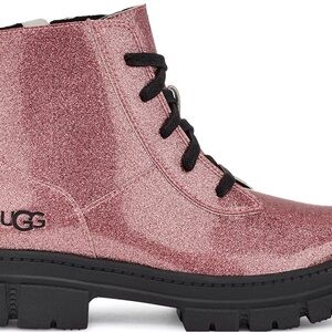UGG Sparkling Pink Lace-Up Boots